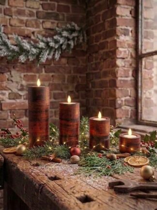 Padouk Kerzen Adventszeit